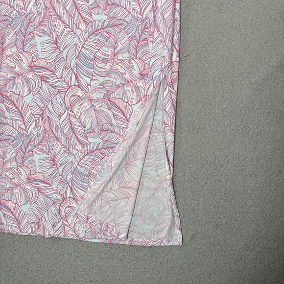 Stella Parker Size M Maxi Dress Jersey Knit Lightweight‎ Pink Blue Coral Resort - Picture 13 of 13
